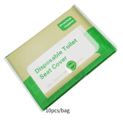 10 Sheets biodegradable travel Packs Sanitary Disposable Paper Toilet Seat Cover